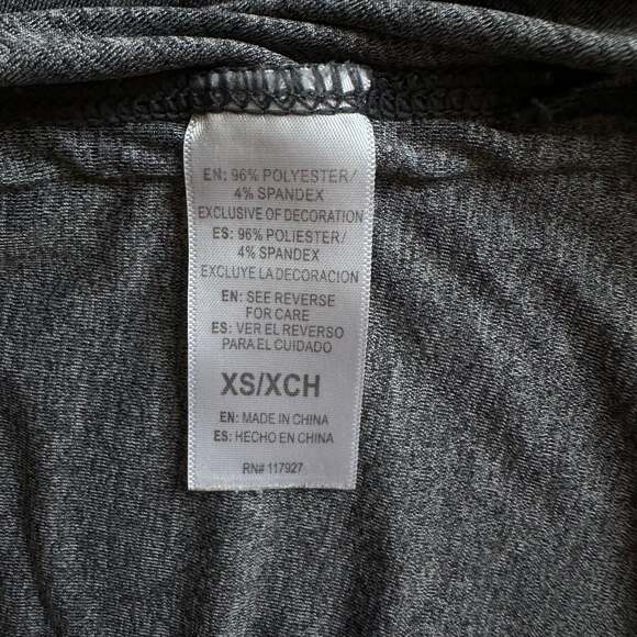 Reebok Women's Legend Graphic Shirt Sea Fog Heather Short Sleeve - Picture 5 of 7